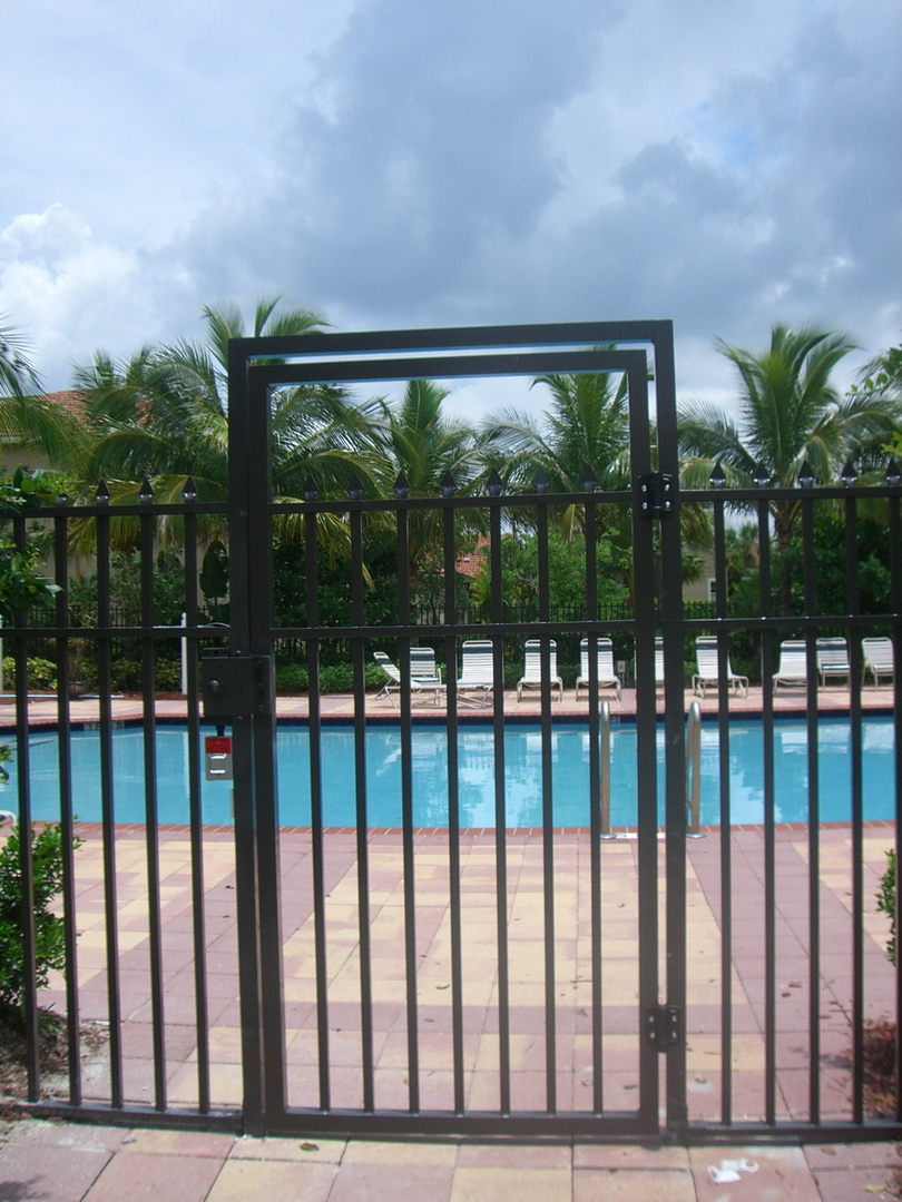 Modern Vertical Slat Gate